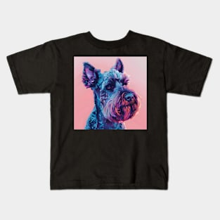 Kerry Blue Terrier in 80's Kids T-Shirt